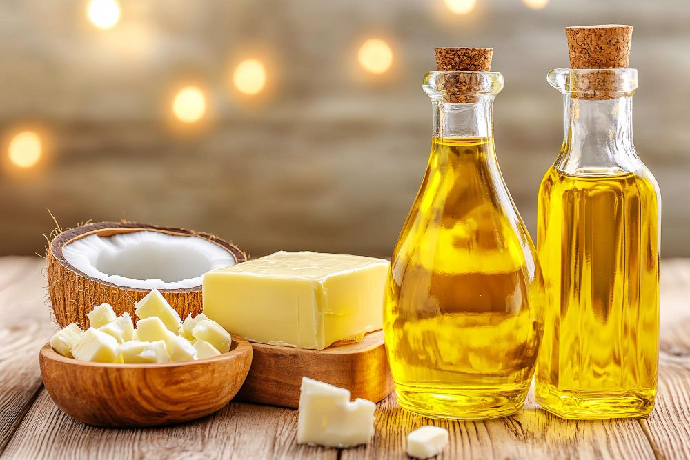 عملية الطبخ بالزيت او السمن